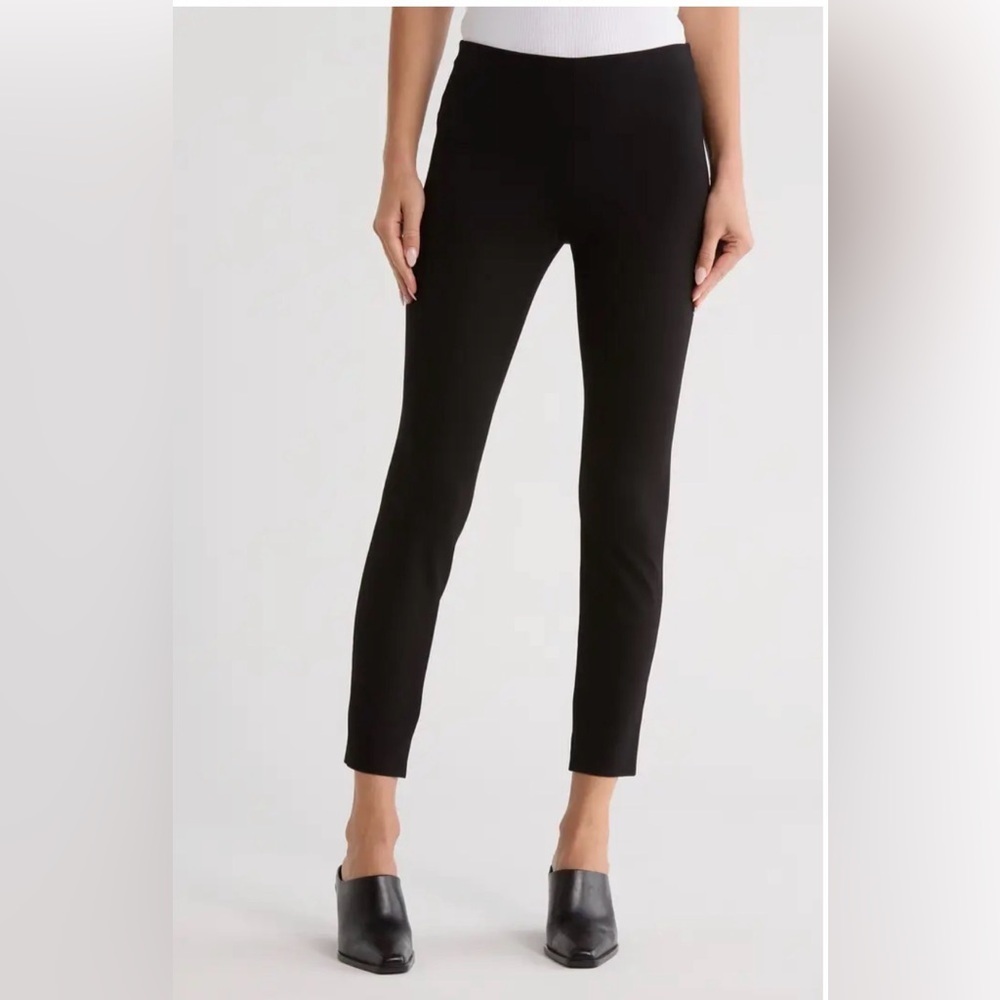 Theory Aurore Sabali Black Knit Pull On Skinny Pants Womens small Leggings